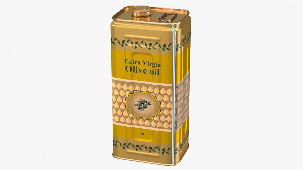 3D model Olive Oil 5 Litre Tin Can