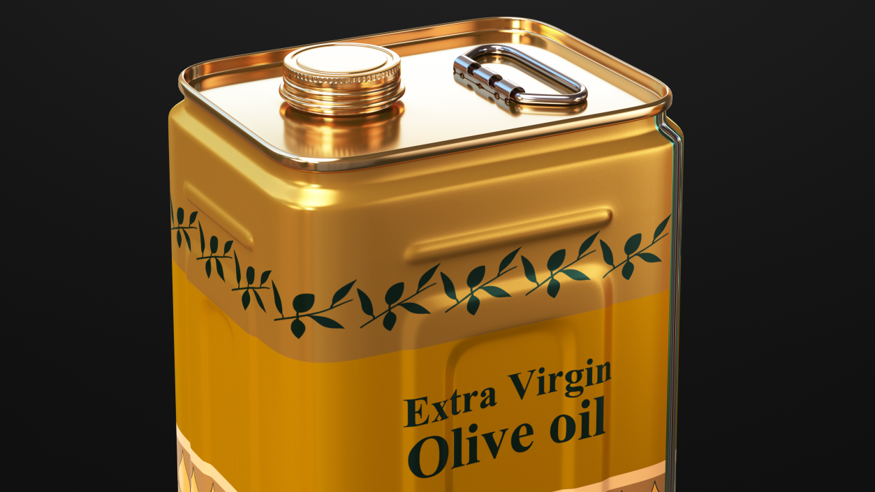 3D model Olive Oil 5 Litre Tin Can