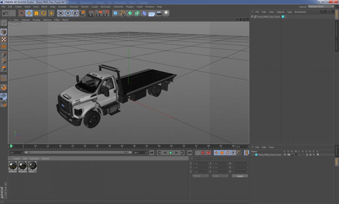 Ford F650 Tow Truck 2019 3D model