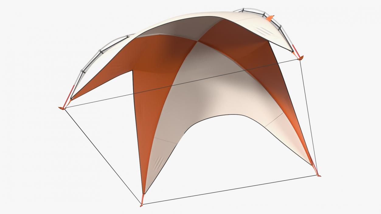 Outdoor Sun Shelter Tent 3D model