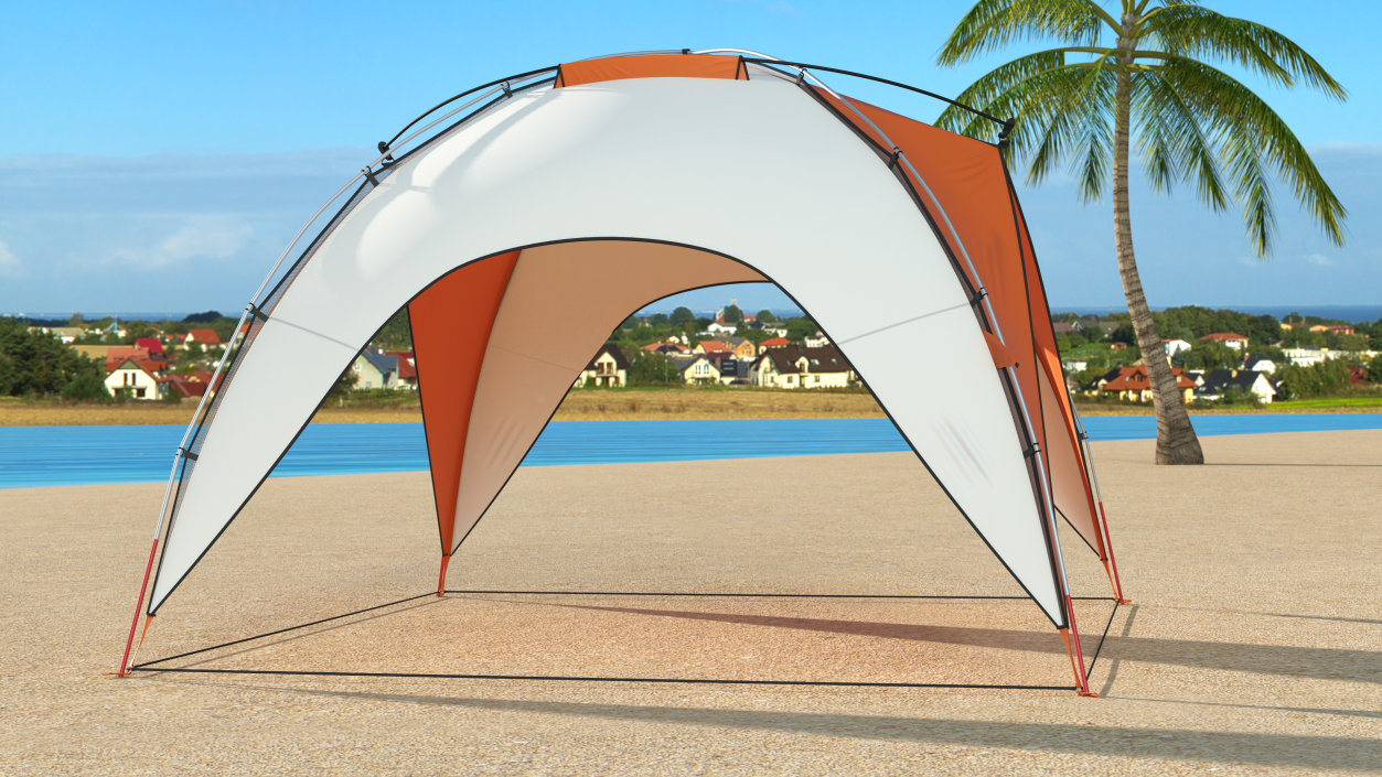 Outdoor Sun Shelter Tent 3D model