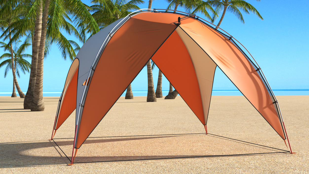 Outdoor Sun Shelter Tent 3D model