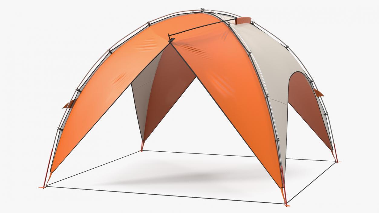 Outdoor Sun Shelter Tent 3D model