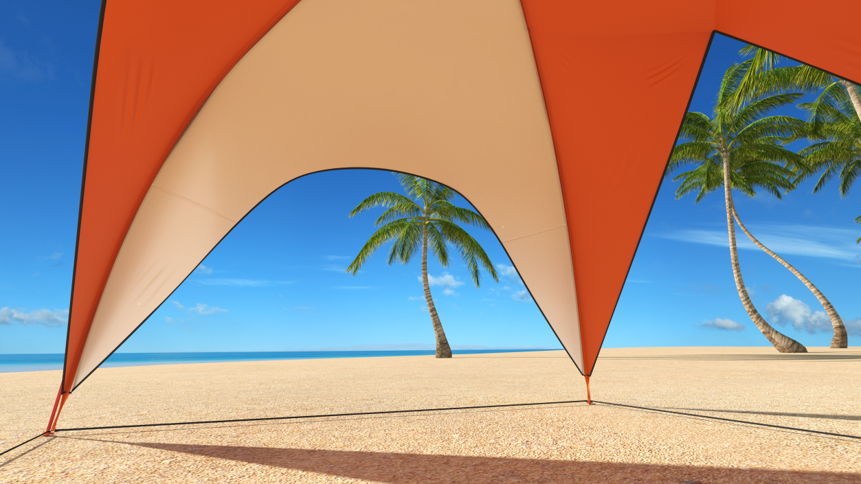 Outdoor Sun Shelter Tent 3D model