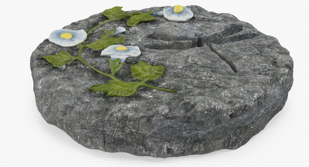 Decorative Garden Stepping Stone 3D