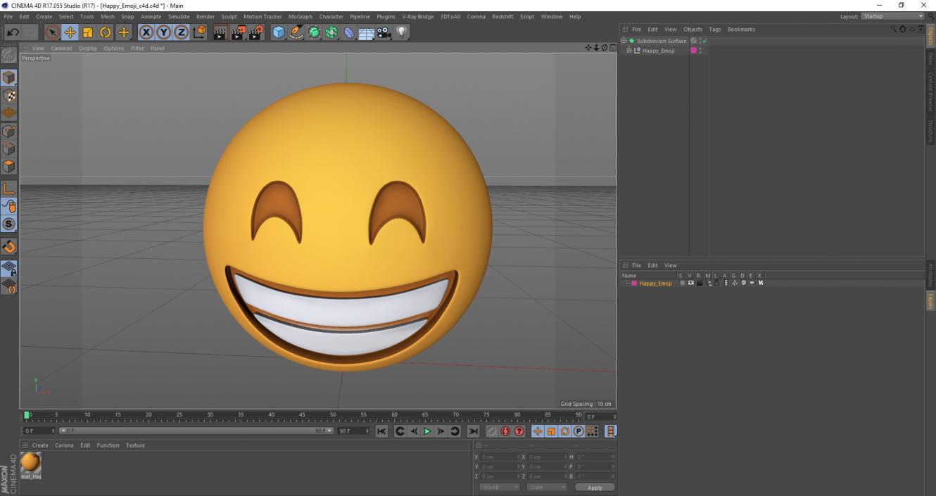 3D Happy Emoji