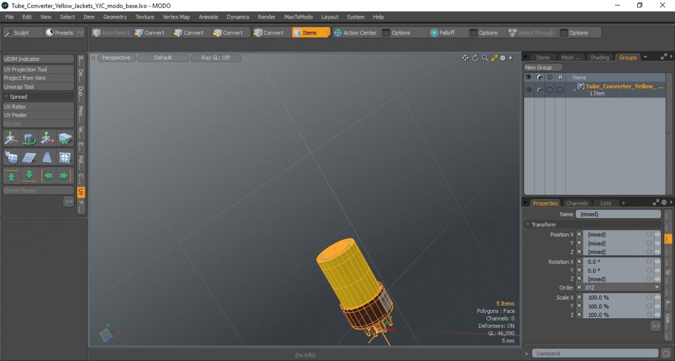 3D Tube Converter Yellow Jackets YJC model