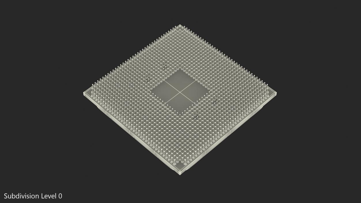 3D model AMD Ryzen 9 CPU