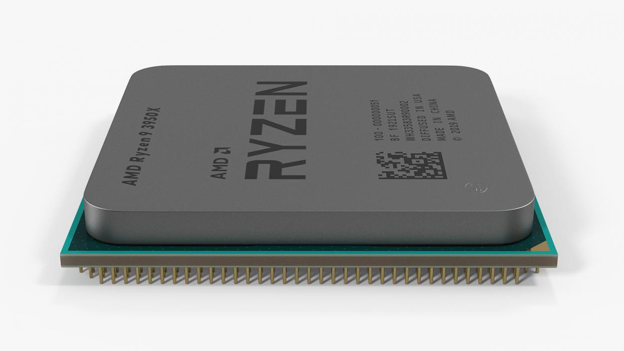 3D model AMD Ryzen 9 CPU