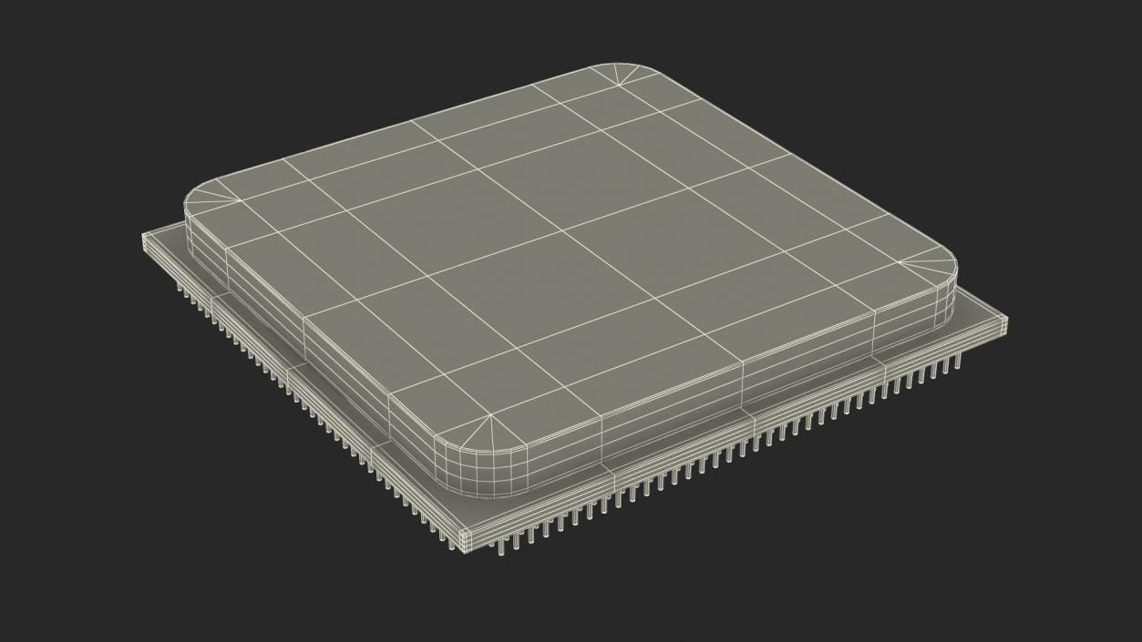 3D model AMD Ryzen 9 CPU