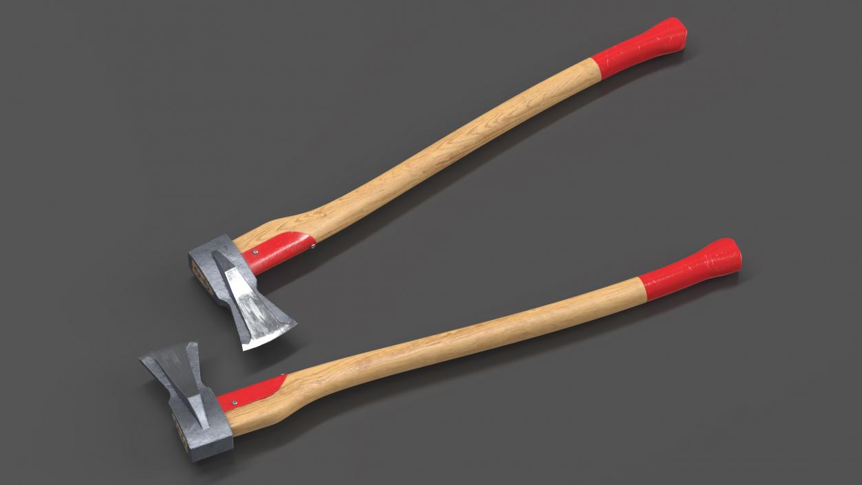 Log Splitting Maul Axe 3D