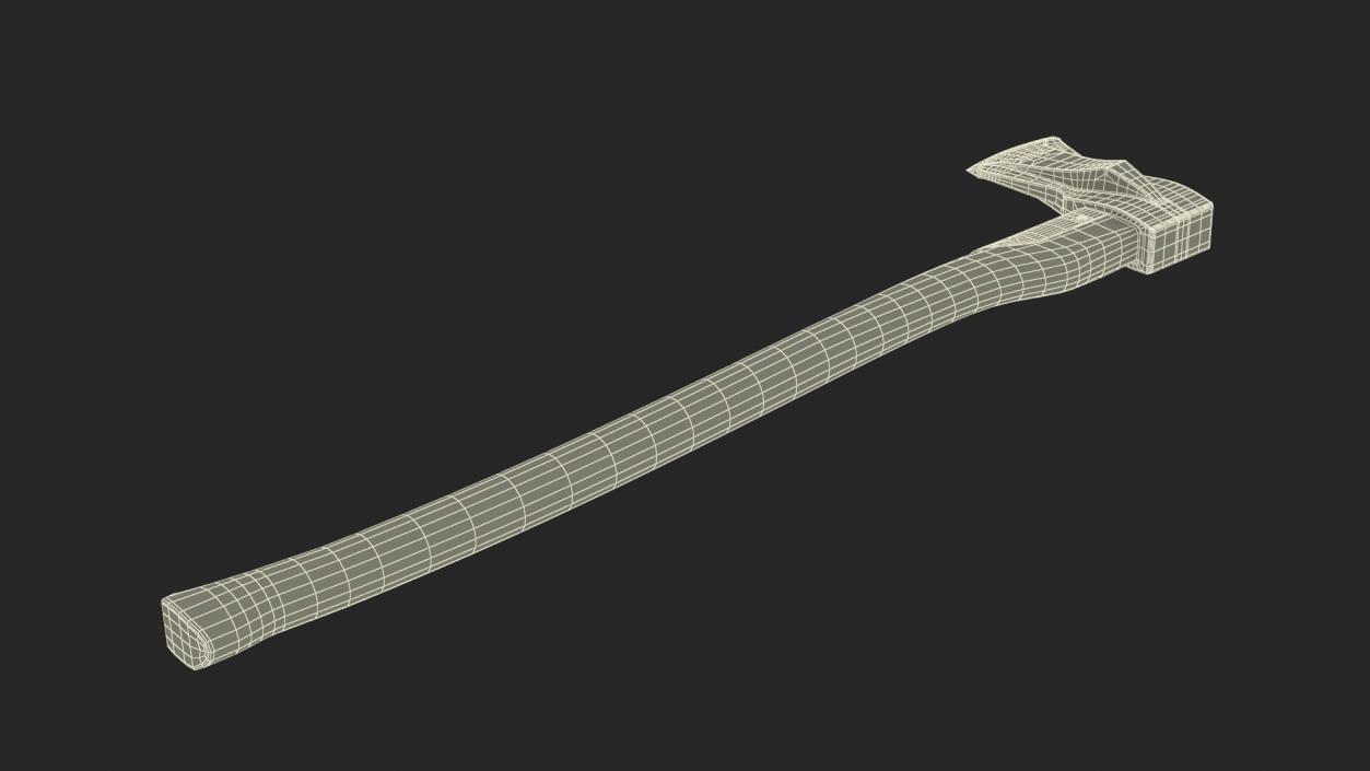 Log Splitting Maul Axe 3D