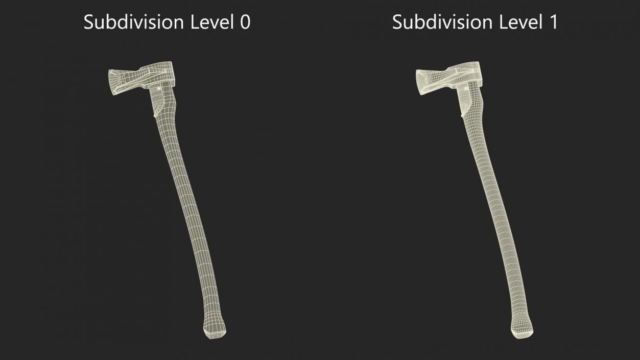 Log Splitting Maul Axe 3D