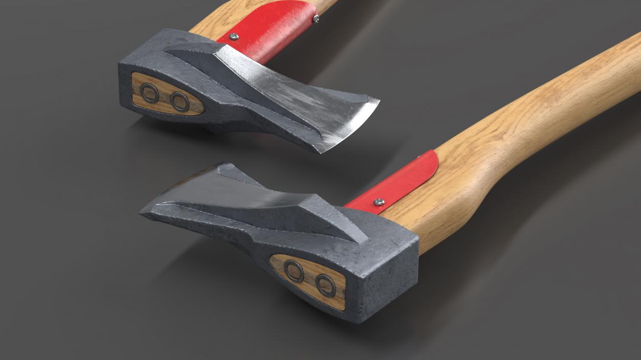 Log Splitting Maul Axe 3D