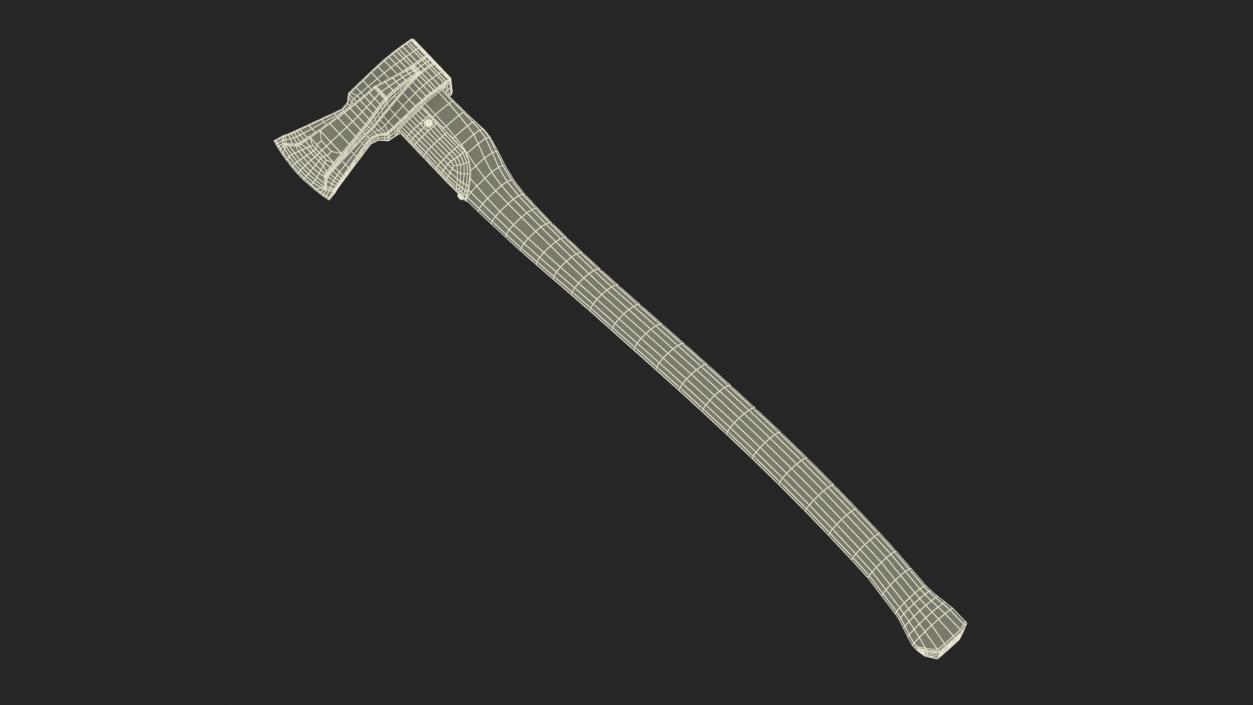 Log Splitting Maul Axe 3D