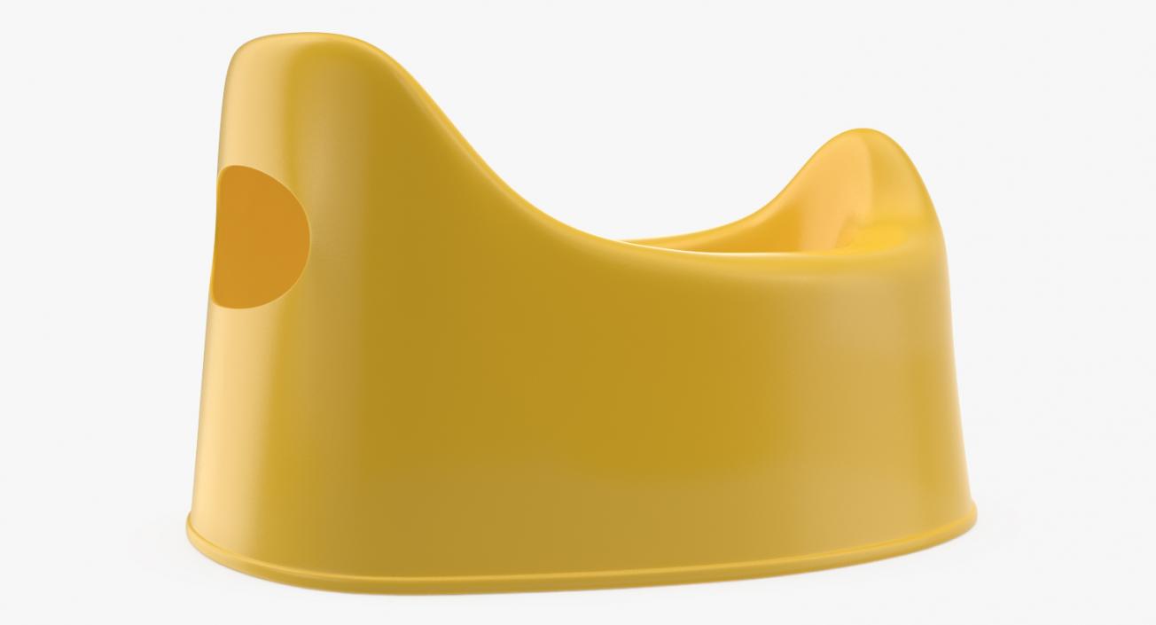 3D Plastic Baby Potty model