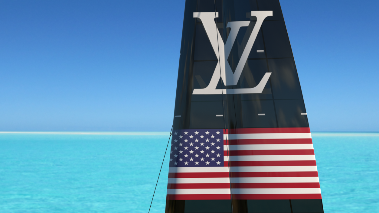 Americas Cup Race Yacht Oracle Team USA 3D model