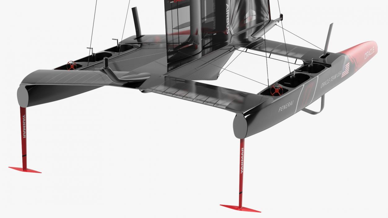 Americas Cup Race Yacht Oracle Team USA 3D model