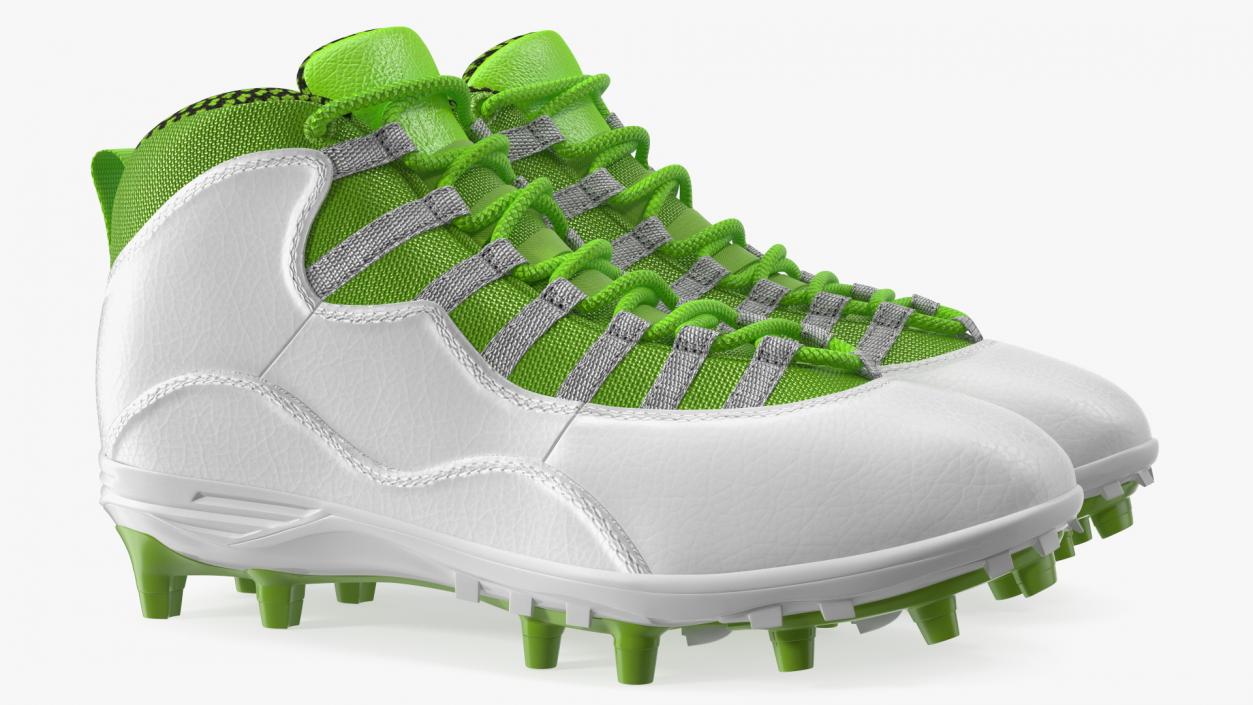 3D Baseball Cleats Green