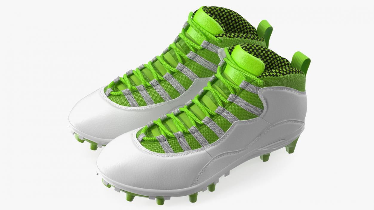 3D Baseball Cleats Green