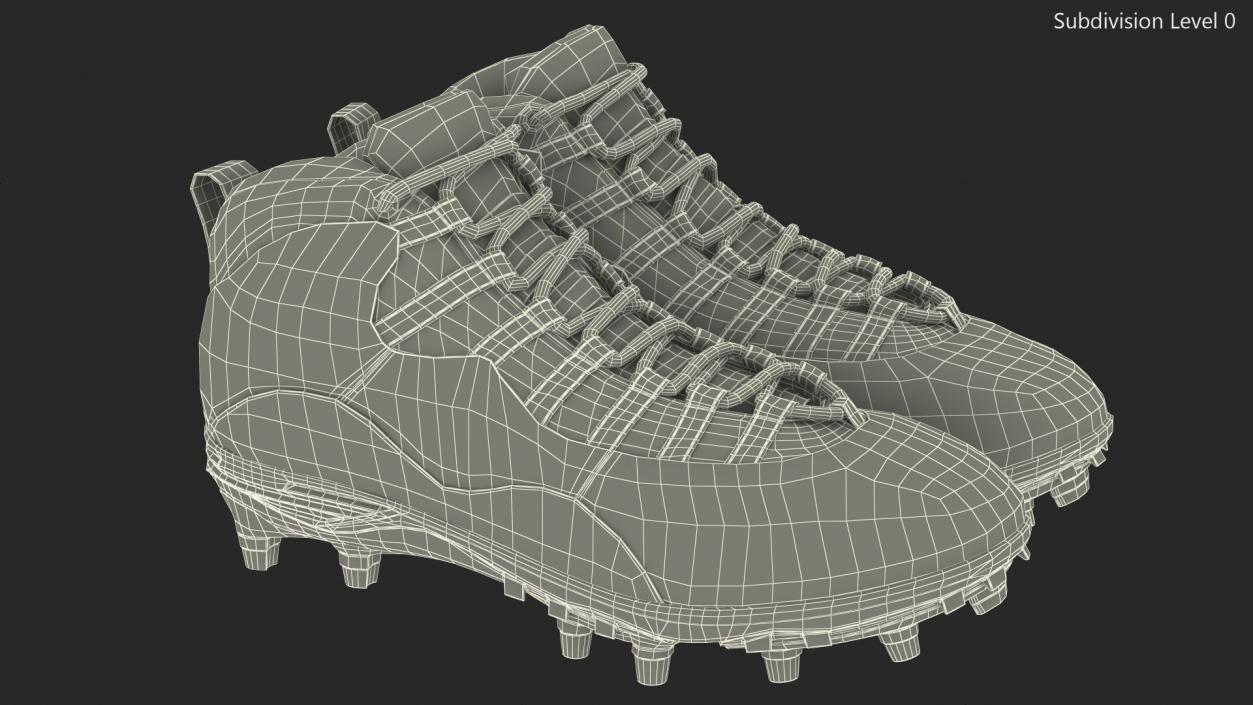 3D Baseball Cleats Green