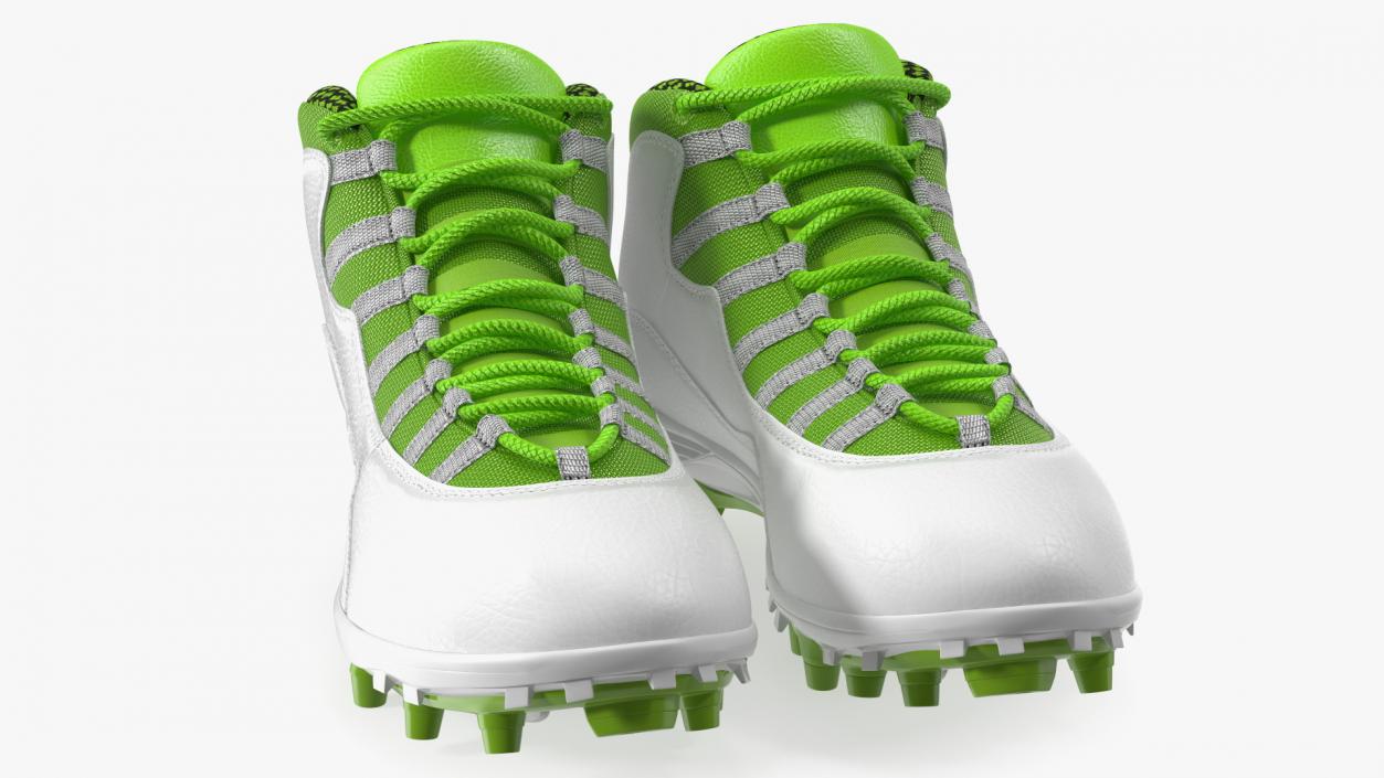 3D Baseball Cleats Green