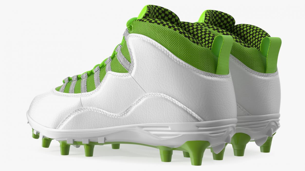 3D Baseball Cleats Green