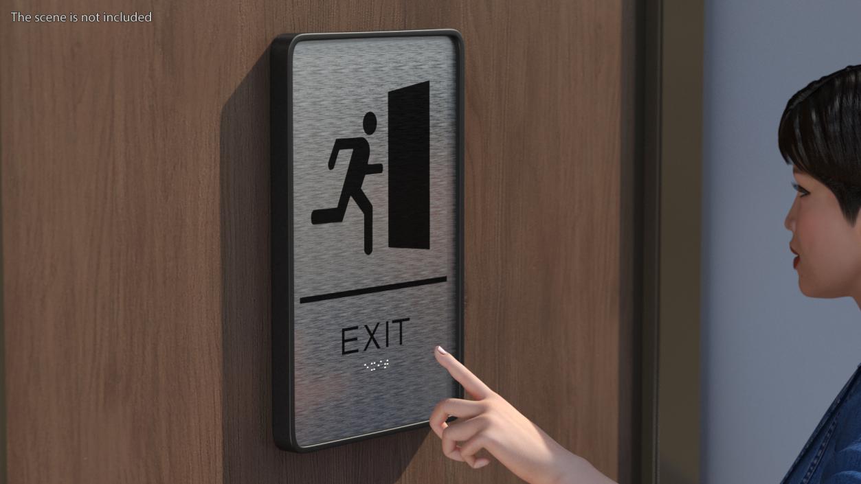 Exit Sign 3D model