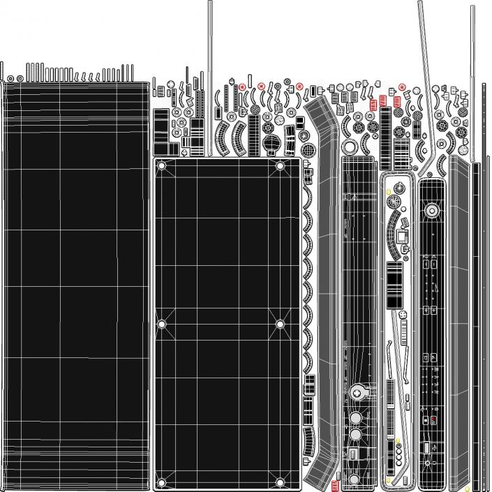 3D model Conference System Control Unit