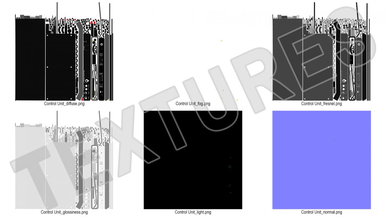 3D model Conference System Control Unit