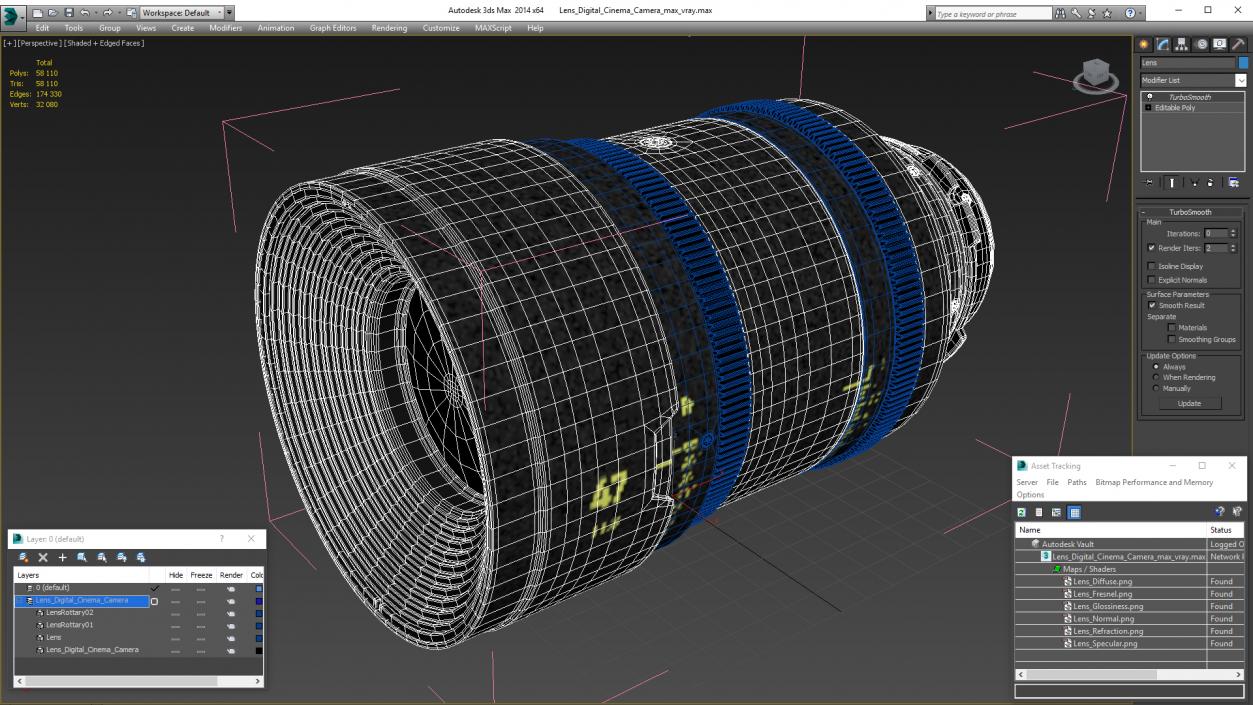 3D Lens Digital Cinema Camera