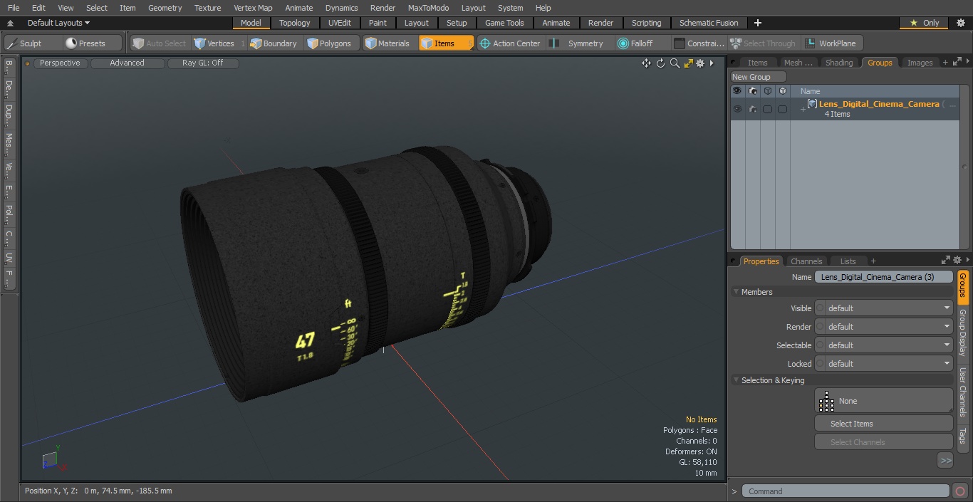 3D Lens Digital Cinema Camera