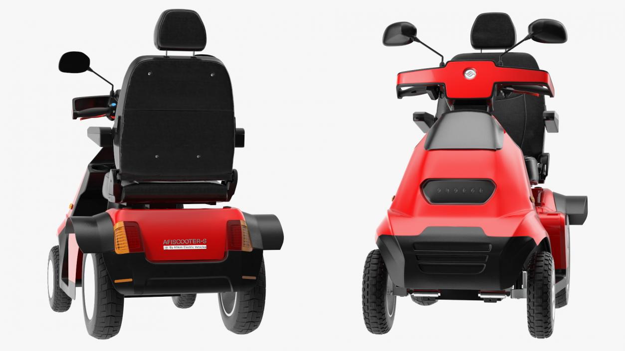 3D model Electric Scooter S4 AFIKIM Red