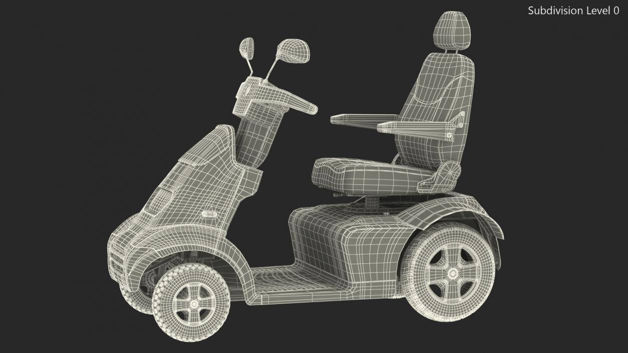 3D model Electric Scooter S4 AFIKIM Red