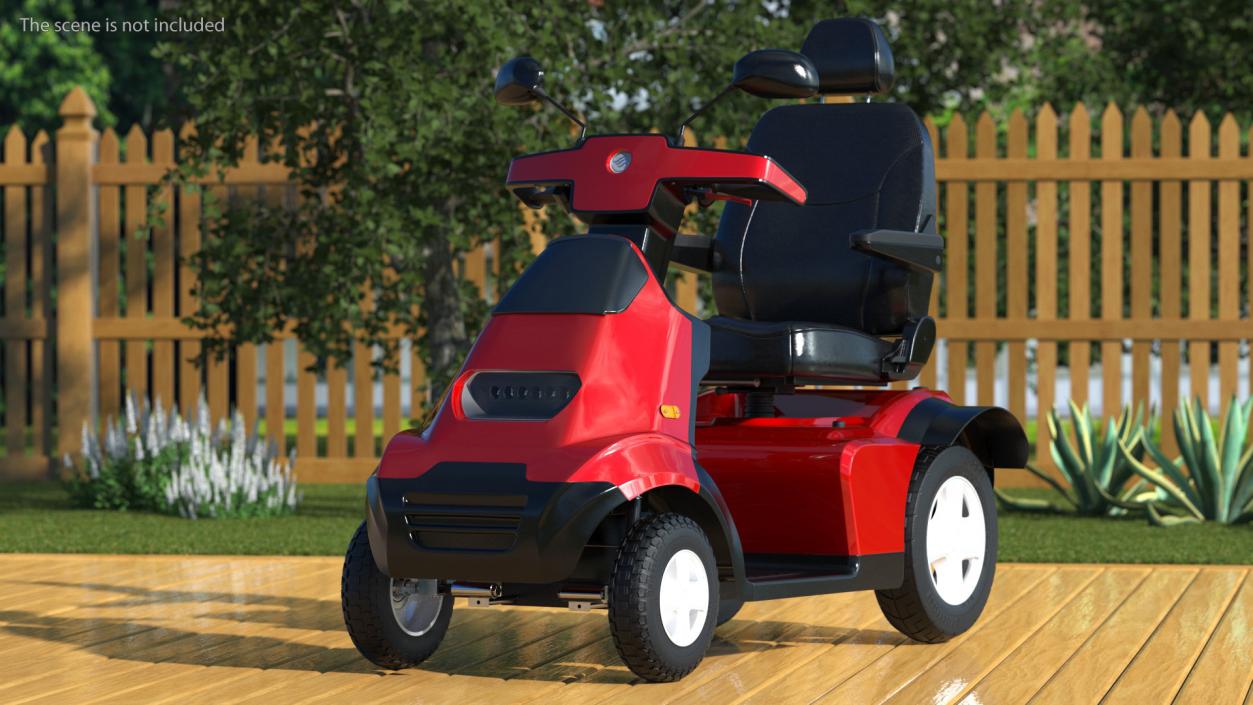 3D model Electric Scooter S4 AFIKIM Red