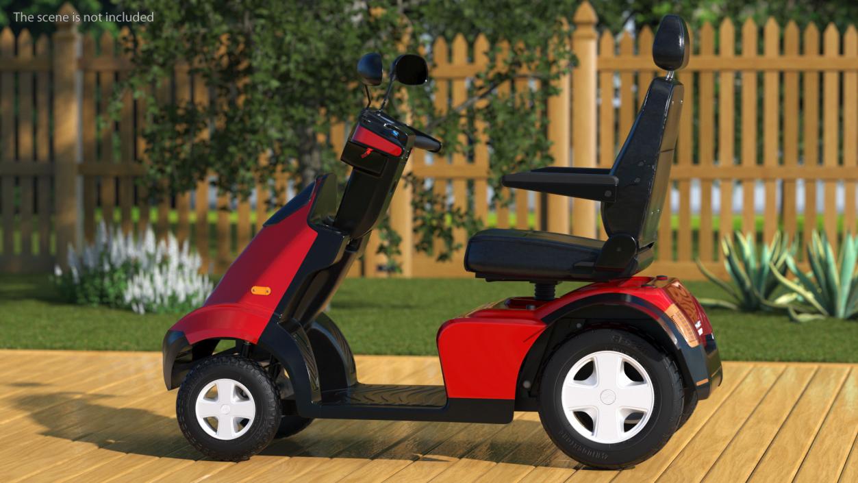 3D model Electric Scooter S4 AFIKIM Red