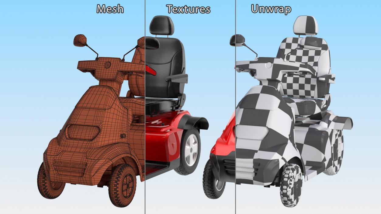 3D model Electric Scooter S4 AFIKIM Red