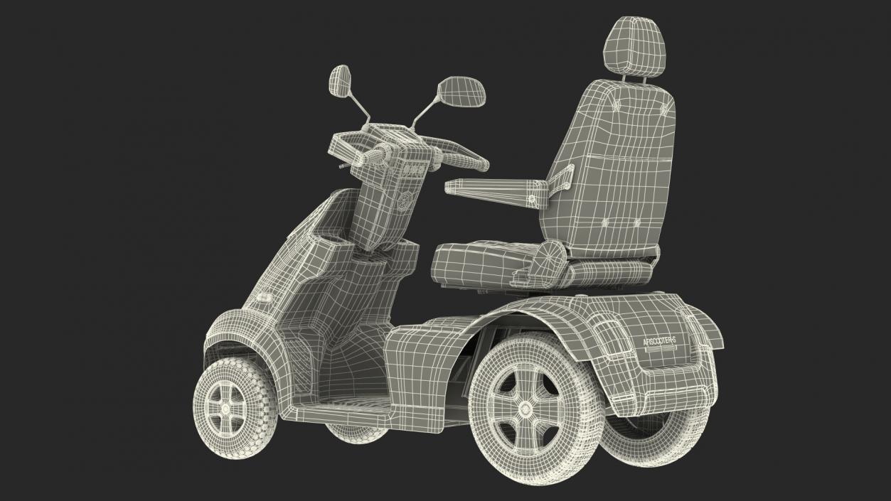 3D model Electric Scooter S4 AFIKIM Red