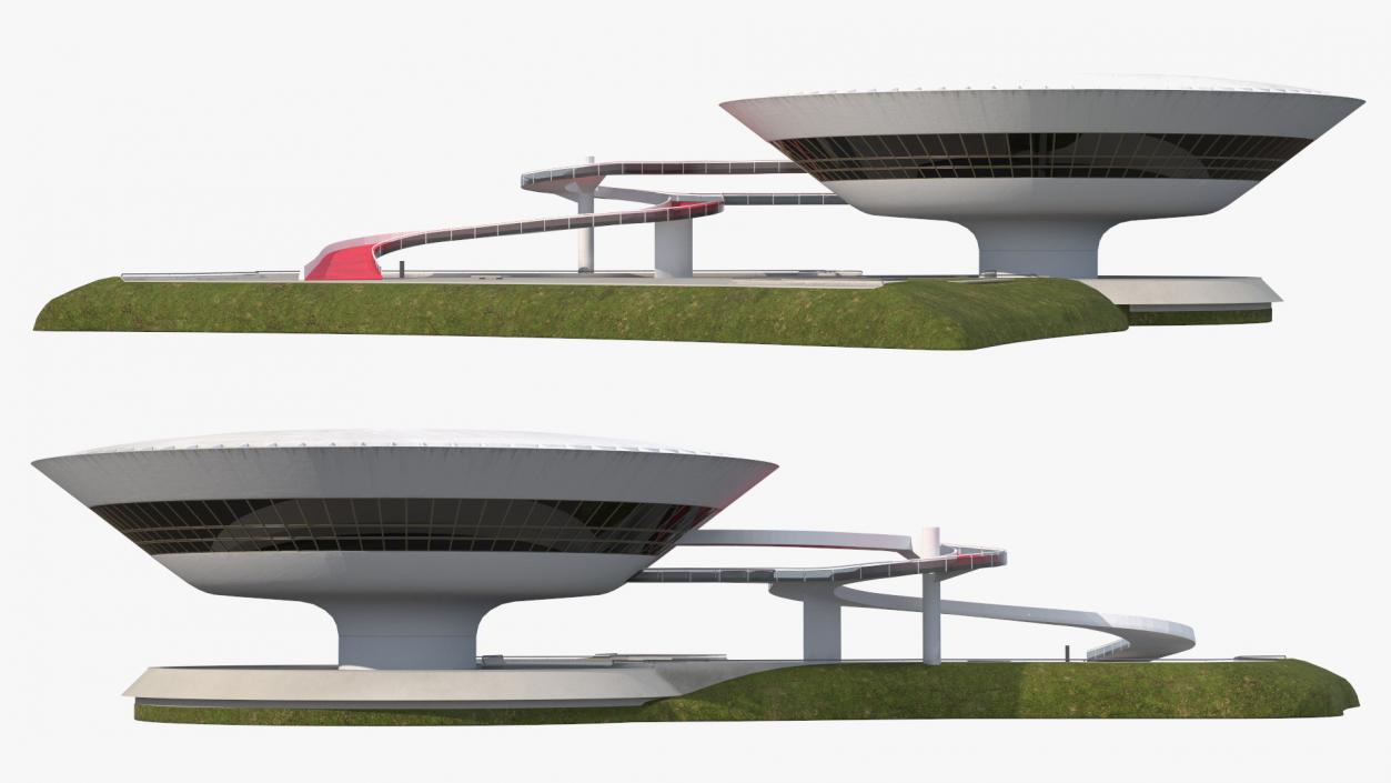 3D model Niteroi Contemporary Art Museum Building