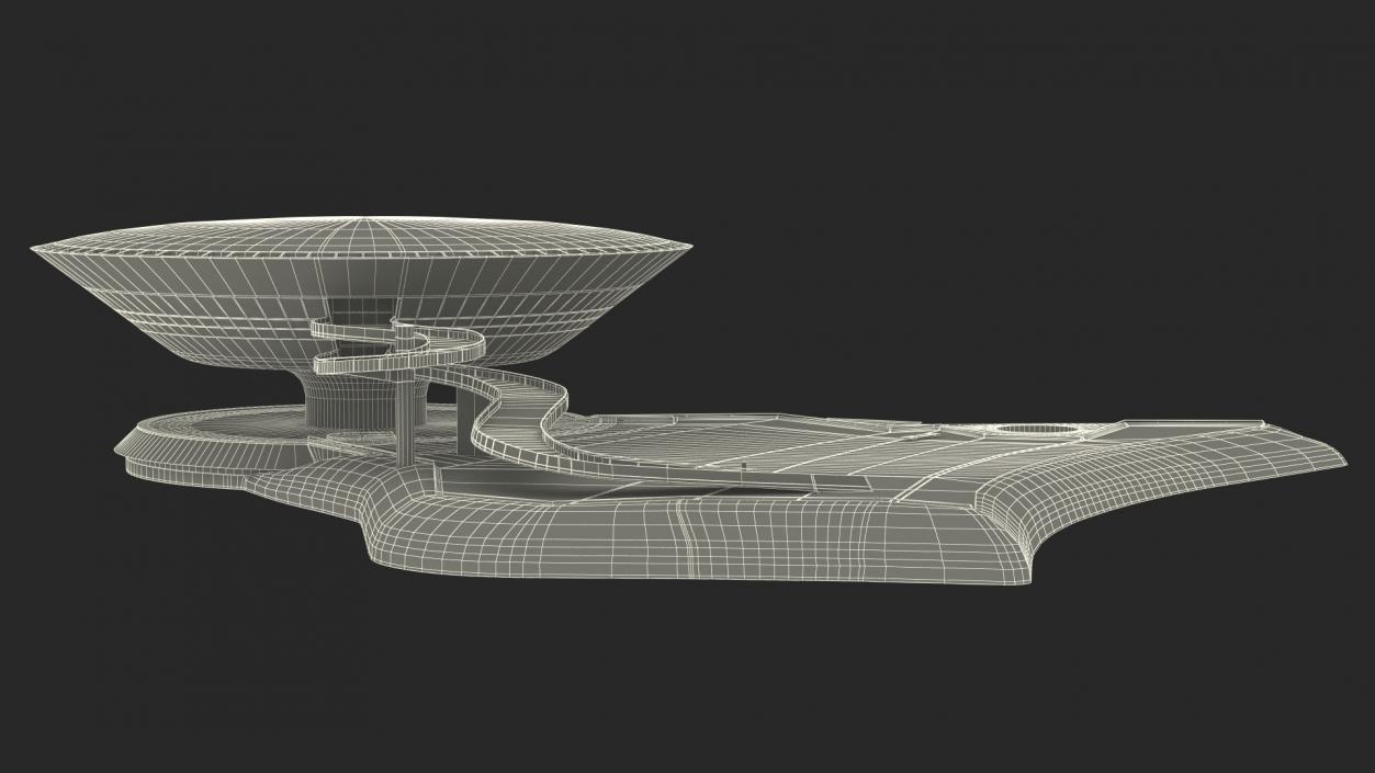 3D model Niteroi Contemporary Art Museum Building