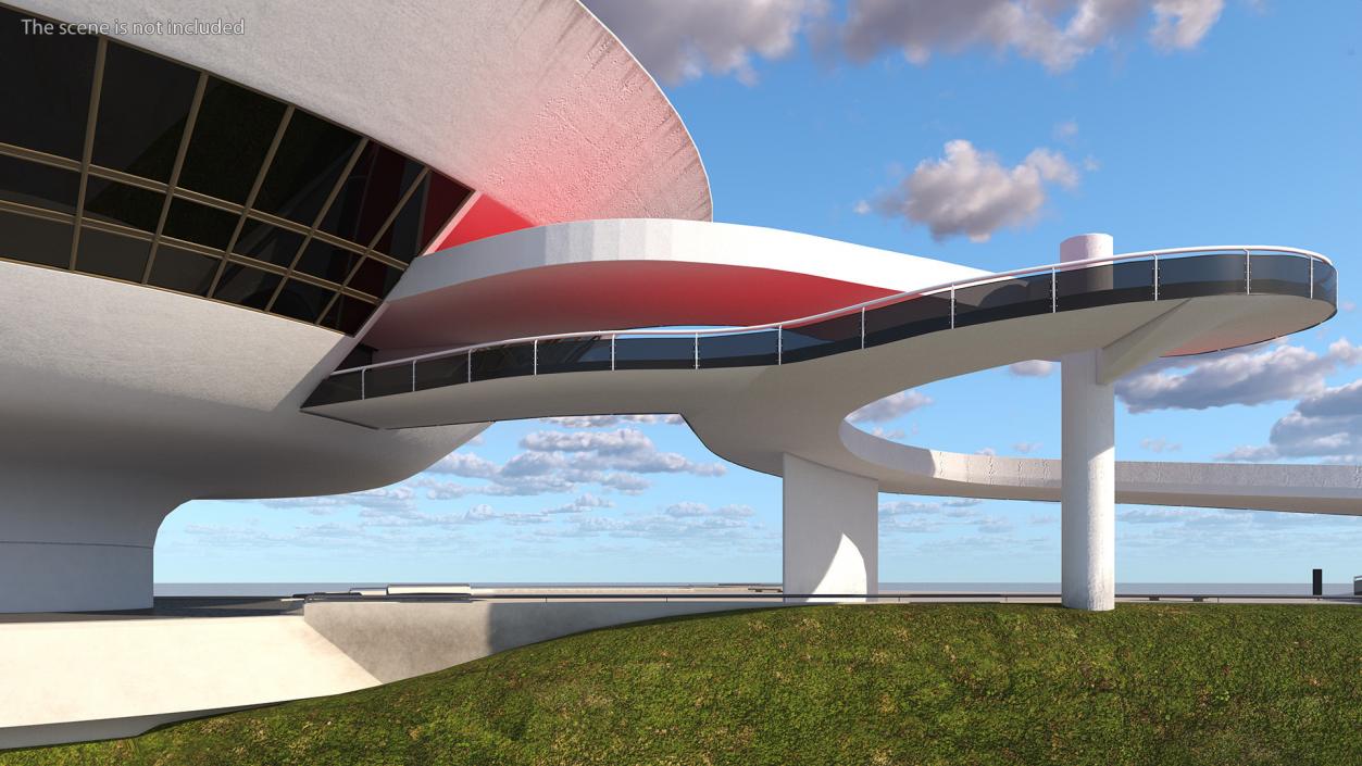 3D model Niteroi Contemporary Art Museum Building