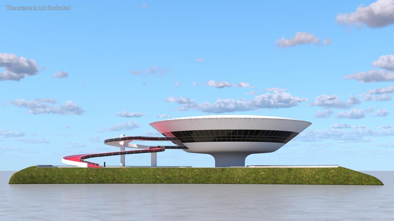 3D model Niteroi Contemporary Art Museum Building