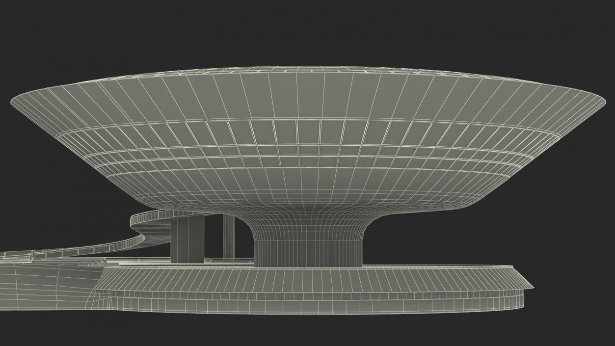 3D model Niteroi Contemporary Art Museum Building