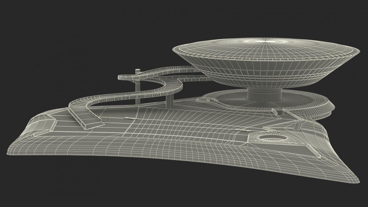 3D model Niteroi Contemporary Art Museum Building