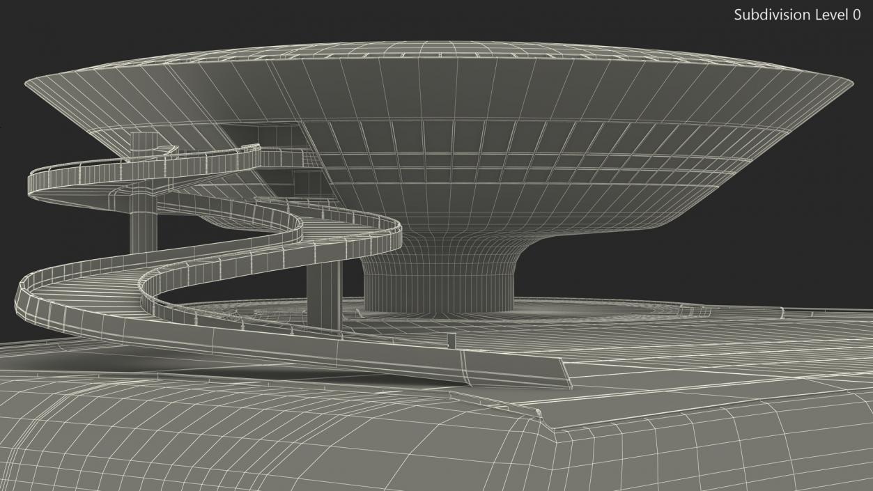 3D model Niteroi Contemporary Art Museum Building