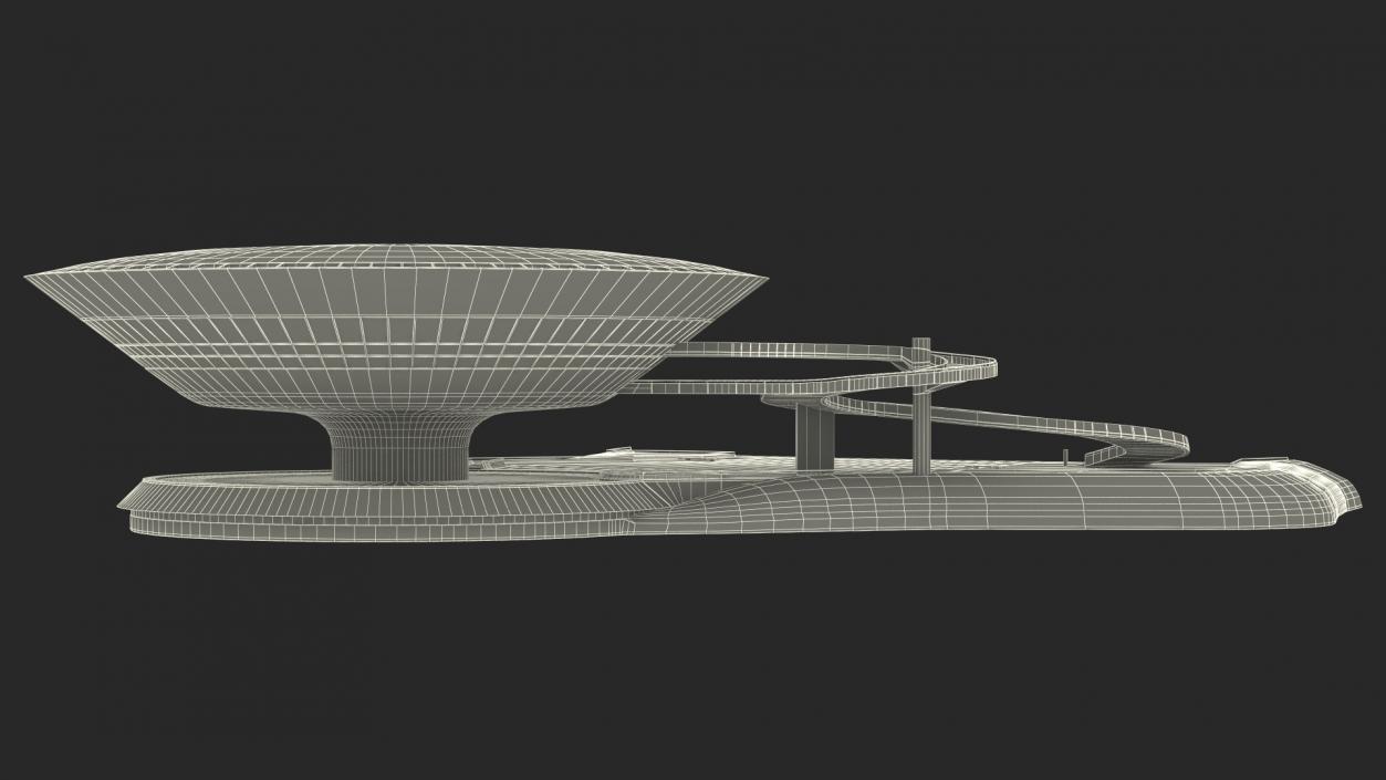 3D model Niteroi Contemporary Art Museum Building