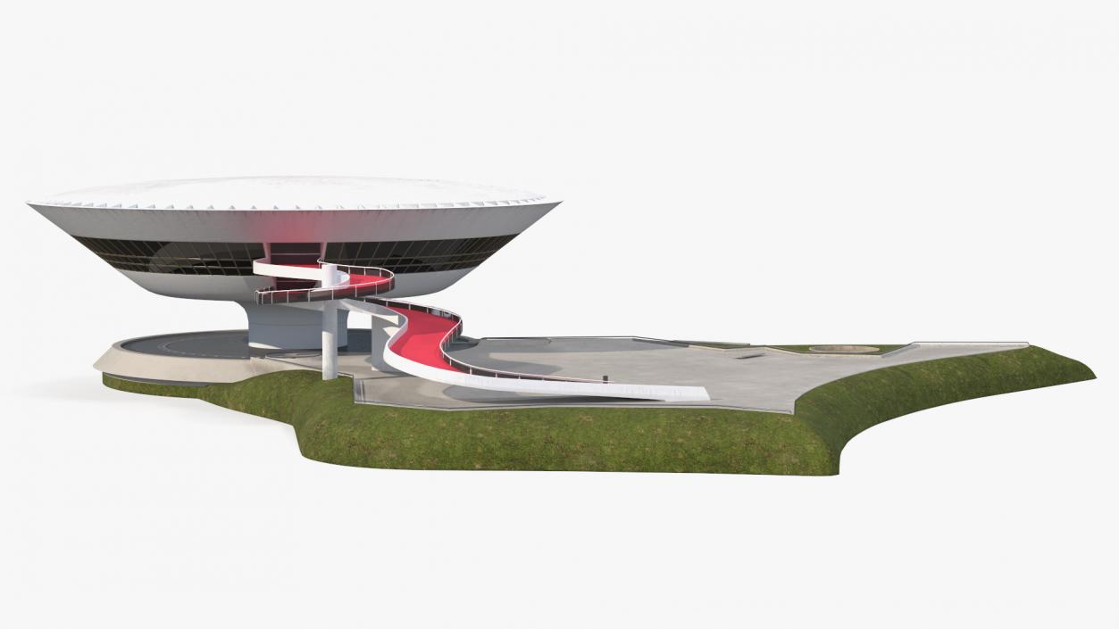 3D model Niteroi Contemporary Art Museum Building