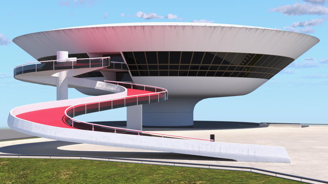 3D model Niteroi Contemporary Art Museum Building