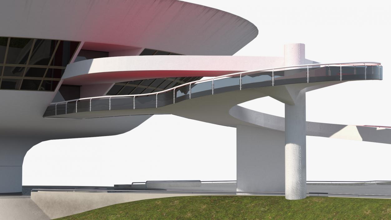 3D model Niteroi Contemporary Art Museum Building