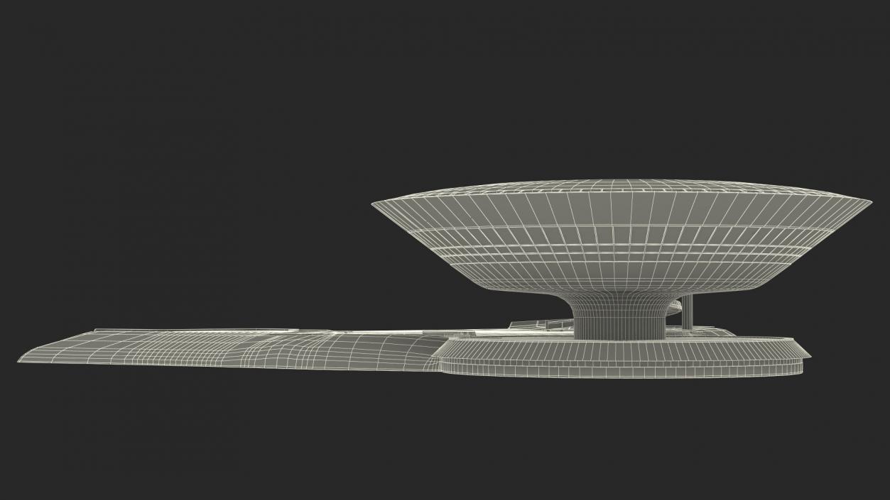 3D model Niteroi Contemporary Art Museum Building